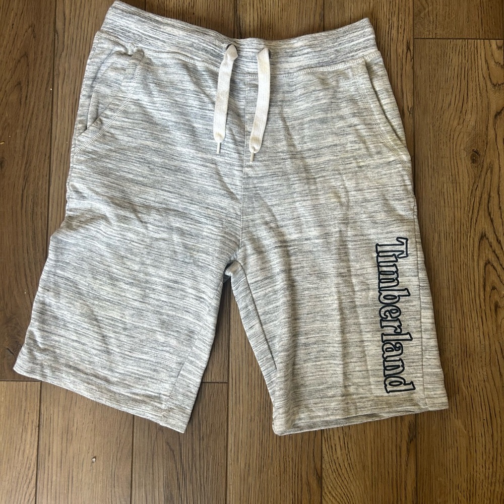 Timberland Gray Athletic Shorts with Elastic Waistband
